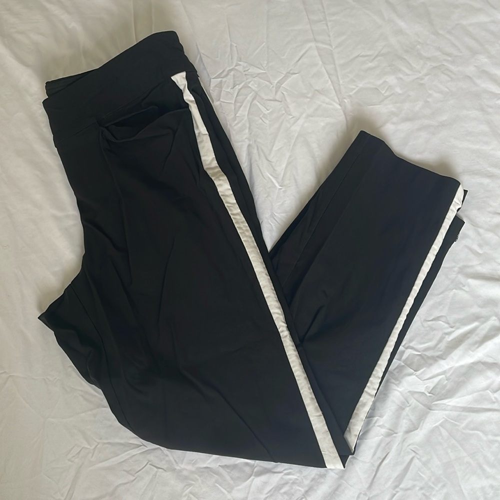 Lady Hagen Sz 6 Tuxedo Stripe on Side Ankle Length Golf Pants